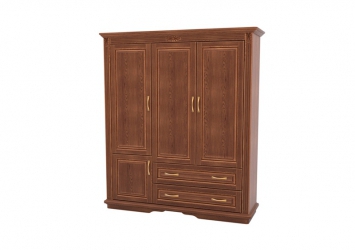 Шкаф из массива 3-х створчатый Палермо  с ящиками