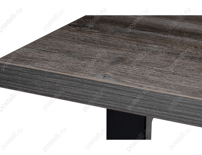 Стол Эльпатия 130 сосна пасадена/черный матовый (Арт. 368660) столешница