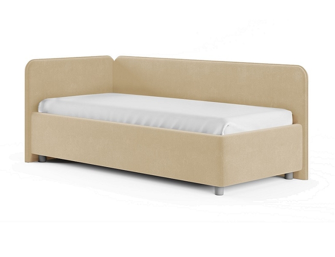 Кровать Capri L Сонум вельвет бежевый