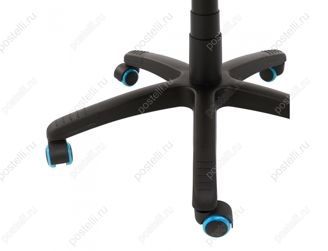 Игровое кресло Leon черное/голубое (Арт. 1875)