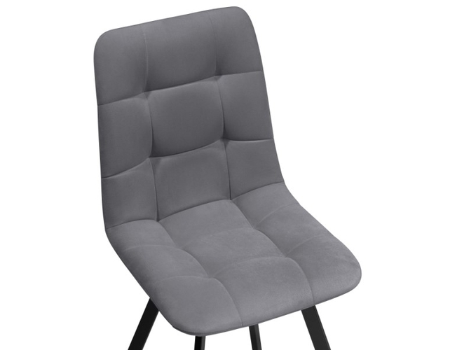 Стул на металлокаркасе Чилли темно-серый 996/черный (Арт.496577)