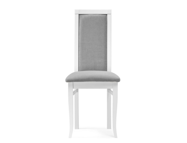 Деревянный стул Давиано серый велюр/белый (Арт.515977)