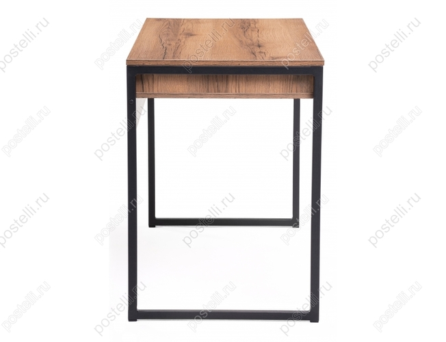 Письменный стол Леон Лофт черный матовый/дуб делано темный (Арт. 489684)