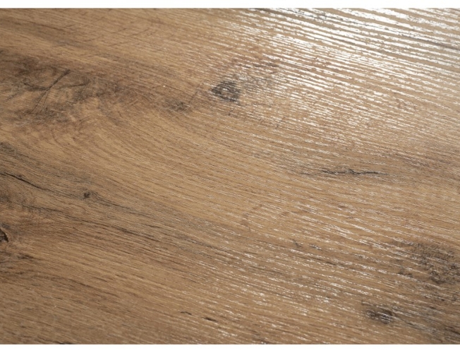 Стол раскладной Лота Лофт дуб вотан/ матовый черный (Арт.513033)