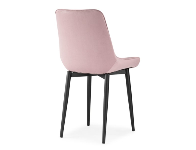 Стул на металлокаркасе Седа розовый/черный (Арт.502098)