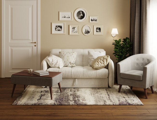 Диван-кровать Mellow Middle Орматек, Лофти Айвори