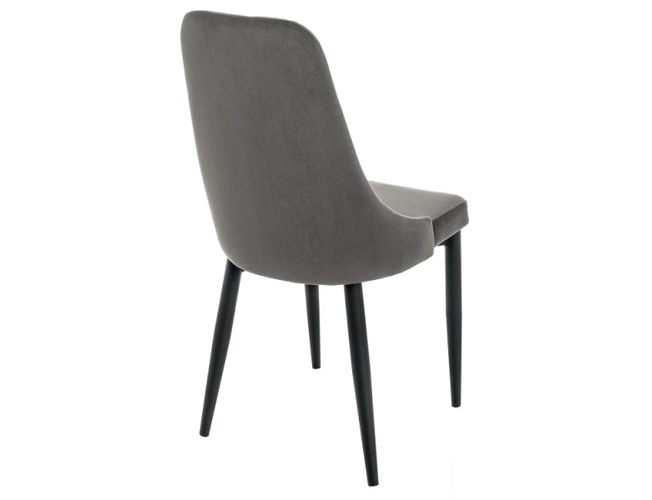 Стул на металлокаркасе Kora dark gray/black (Арт.15098)