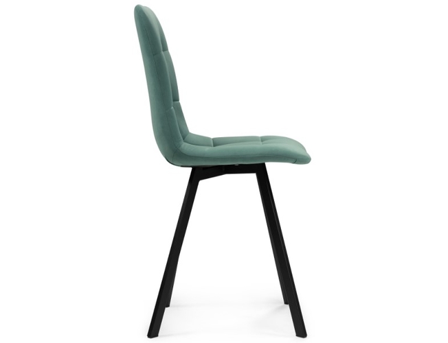 Стул на металлокаркасе Чилли черный/бирюзовый (Арт.489718)